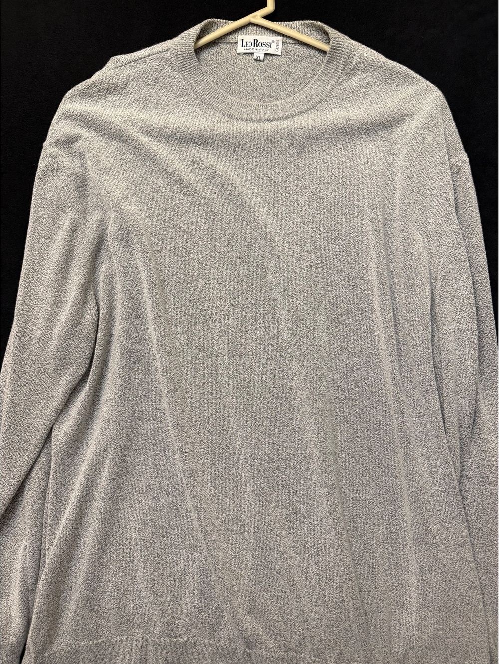 Leo Rossi Men's Gray Pullover Sweater XL Made in Italy